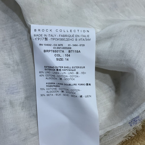 NWOT BROCK COLLECTION (NY) Thelma Floral Blouse Size 14 (First more like a 12) - Picture 7 of 7